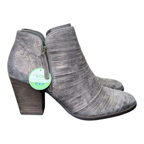 Paul Green Malibu Earth Antique Metallic Booties Size EU 8/US 10.5 - Picture 1 of 10